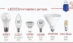 Osaka LED Dimmable Lamps